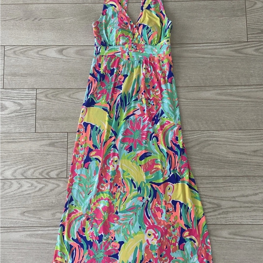 Lilly Pulitzer Seaview Maxi Dress Casa Banana - Picture 9 of 13